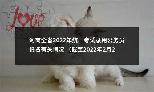 河南全省2022年统一考试录用公务员报名有关情况 （截至2022年2月21日17:00） 图片