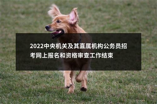 2022中央机关及其直属机构公务员招考网上报名和资格审查工作结束 图片