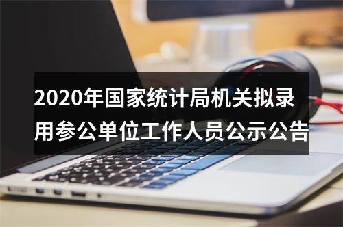 2020年国家统计局机关拟录用参公单位工作人员公示公告 图片