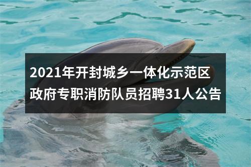 2021年开封城乡一体化示范区政府专职消防队员招聘31人公告 图片